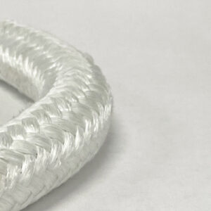 Empaquetadura de fibra de vidrio trenzada sobre cuerda de fibra de vidrio retorcida